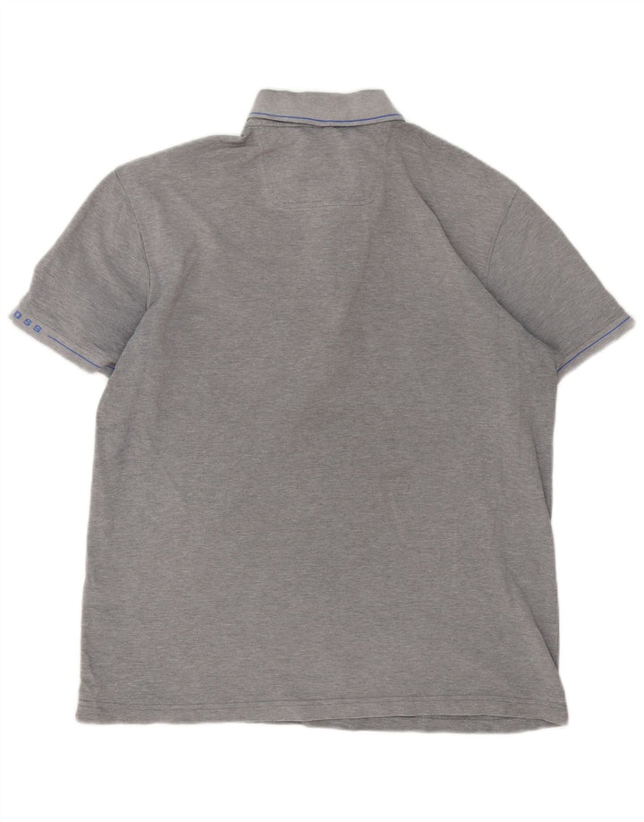 Cămașă polo pentru bărbați Hugo Boss Slim Fit XL, gri