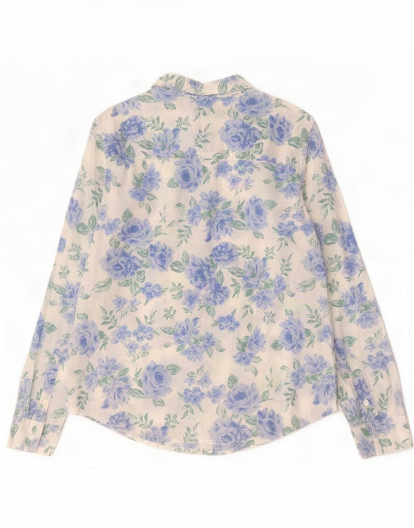 Cămașă Benetton pentru femei UK 14 Medium White Floral
