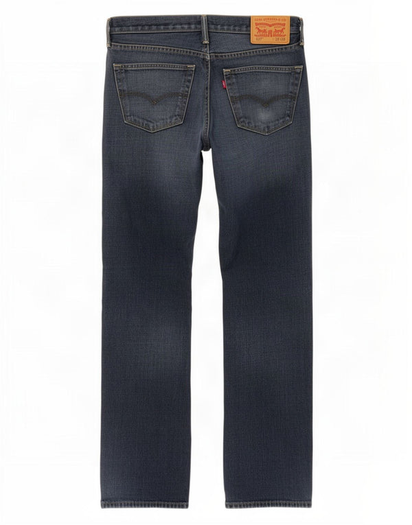 Blugi pentru bărbați Levi's 527 Bootcut W33 L32 Bumbac albastru