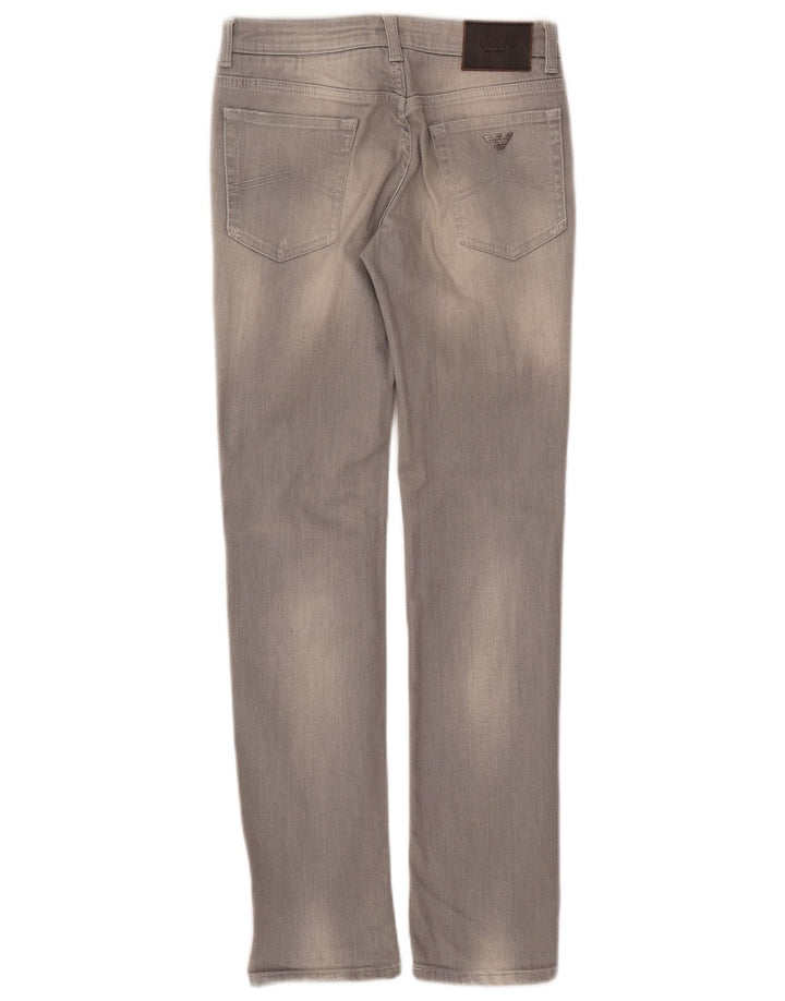 ARMANI JUNIOR Blugi Fete Slim 11-12 Ani W26 L29 Gri Bumbac