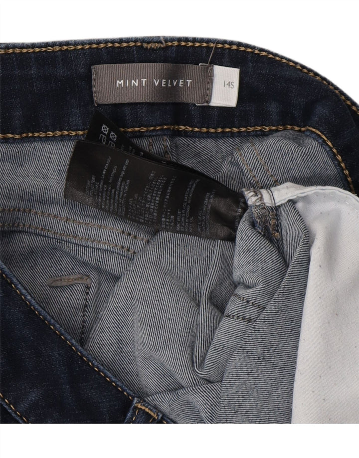 MINT VELVET Blugi Bootcut pentru femei UK 14 Medium W30 L28 Bumbac bleumarin