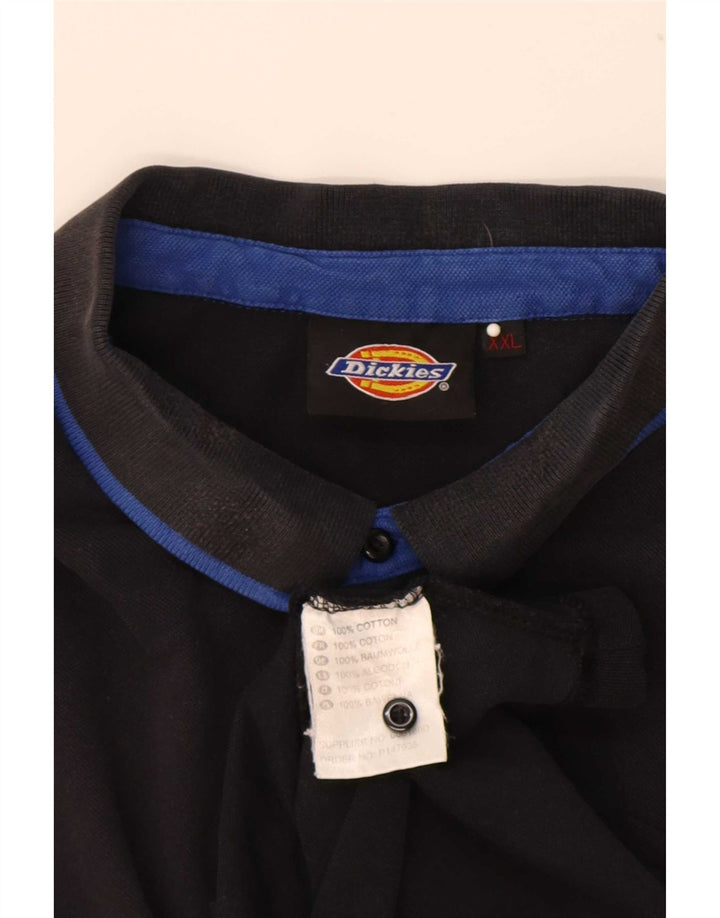 Tricou polo Dickies pentru bărbați 2XL, bumbac negru