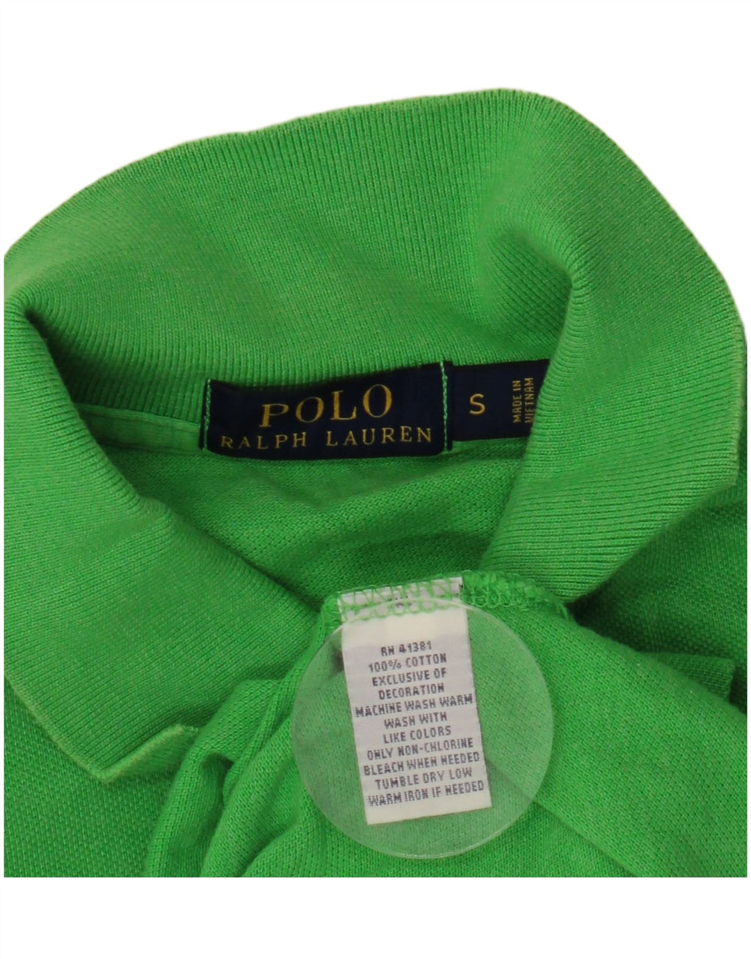 POLO RALPH LAUREN Tricou polo pentru bărbați, bumbac verde mic