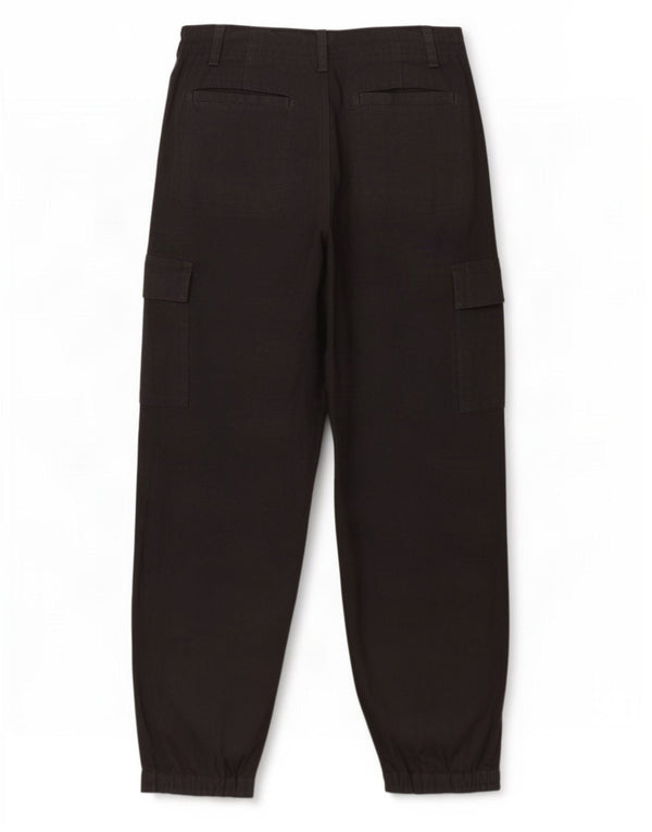 Marks & Spencer Joggeri pentru femei Pantaloni cargo UK 10 Small W28 L28 Negru