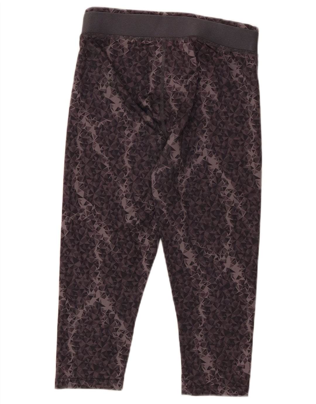 Leggings Capri PUMA pentru femei UK 10 Small Gri Geometric Poliester