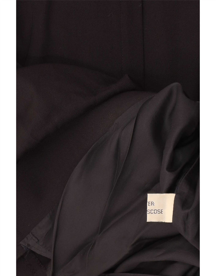 Fusta midi vintage cu talie înaltă pentru femei W28 Medium Black