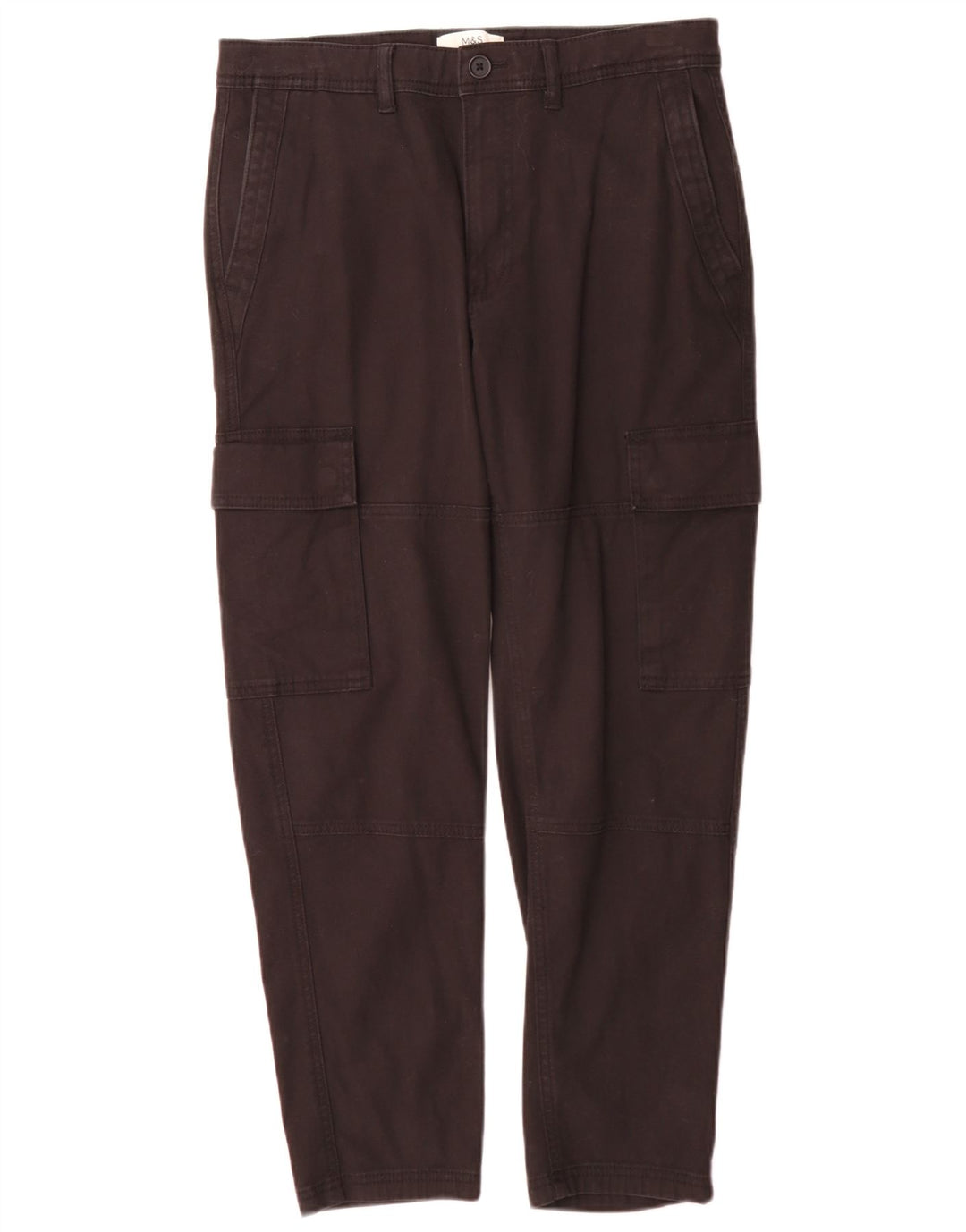 Pantaloni cargo pentru bărbați Marks & Spencer W30 L290 bumbac negru