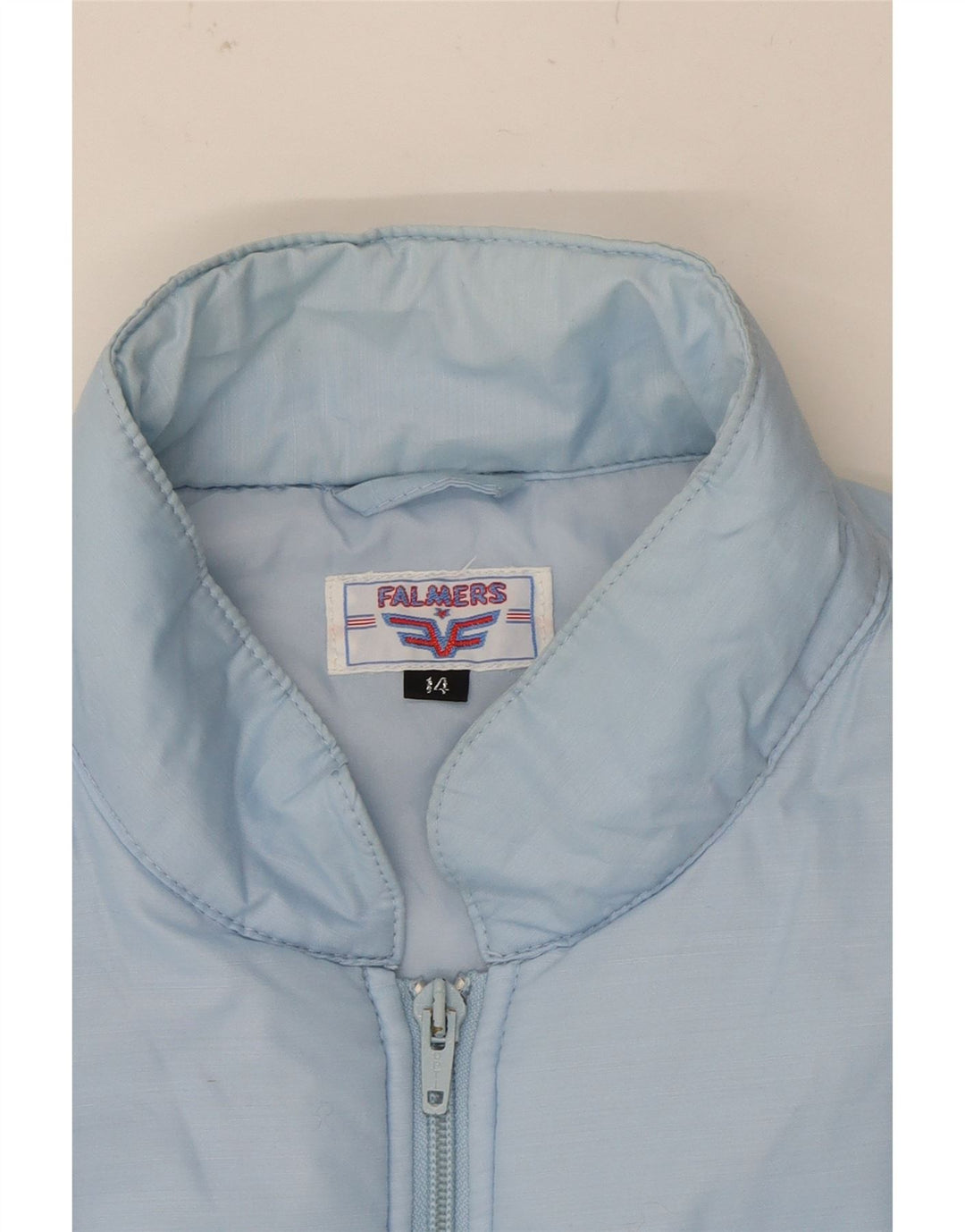 VINTAGE Womens Padded Gilet UK 14 Medium Blue Polyester Vintage Vintage and Second-Hand Vintage from Messina Hembry 
