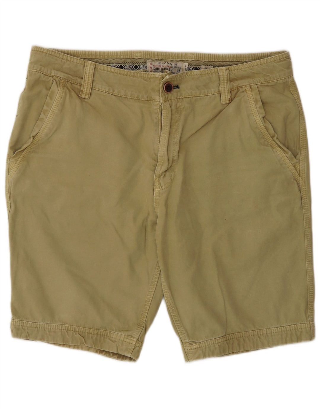 Pantaloni scurți chino pentru bărbați Fat Face W36 Large Kaki Bumbac