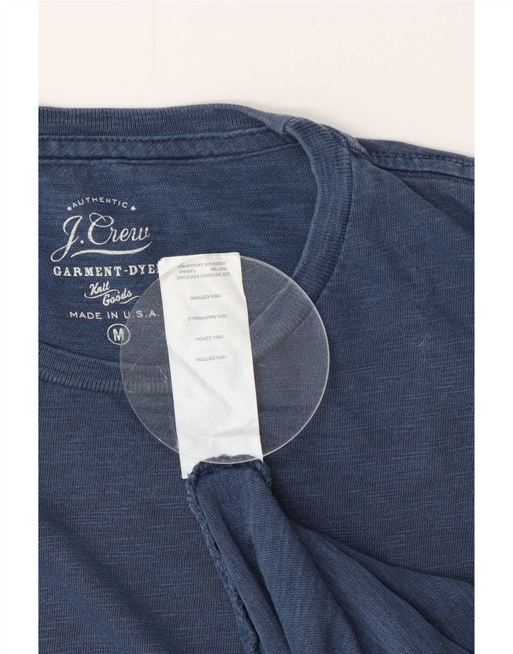 J. Crew Mens T-Shirt Top Medium Bleumarin Bumbac