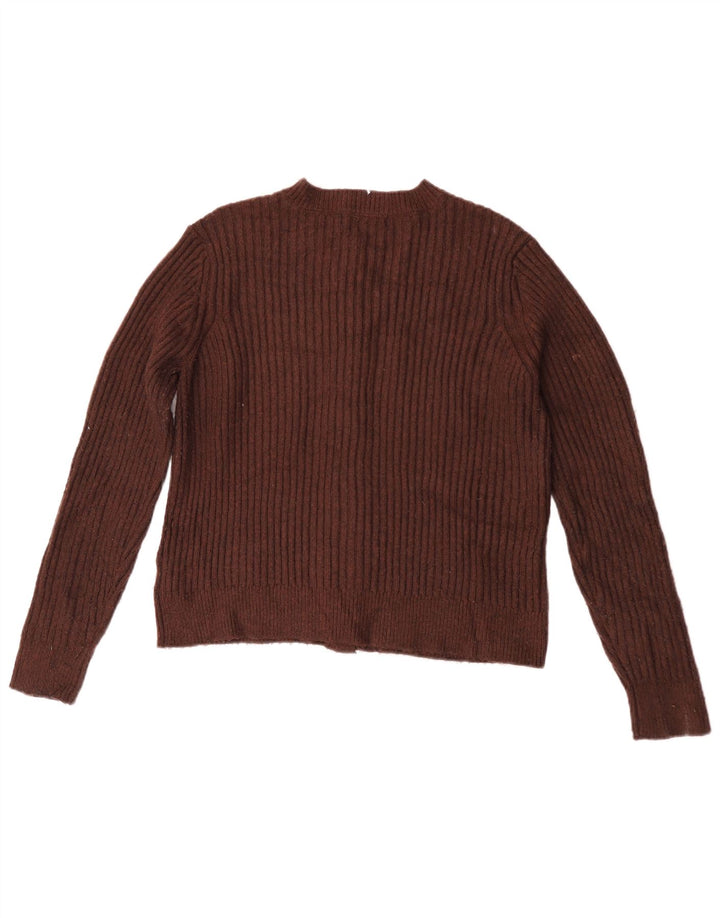Pulover cardigan pentru femei Marks & Spencer UK 14 Poliester maro mediu