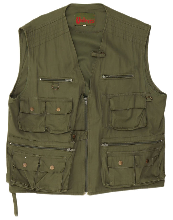 Gilet pentru bărbați Univers Utility UK 44 2XL Kaki Bumbac