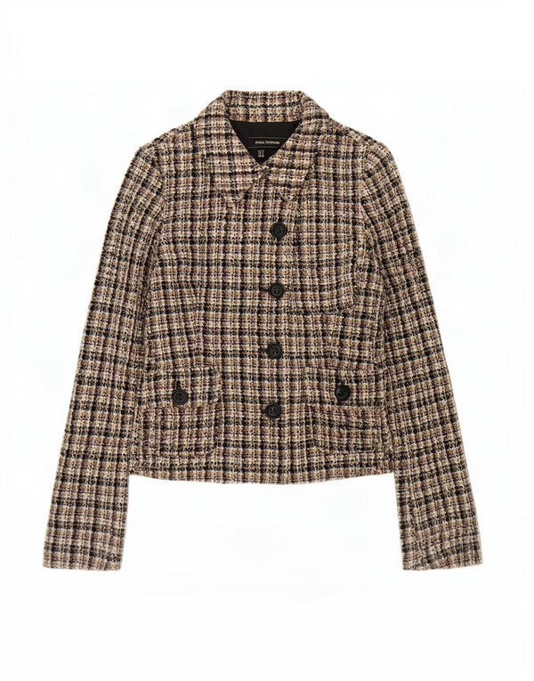 Sacou blazer pentru femei Zara, cu 5 nasturi, UK 12 Medium, multicolore