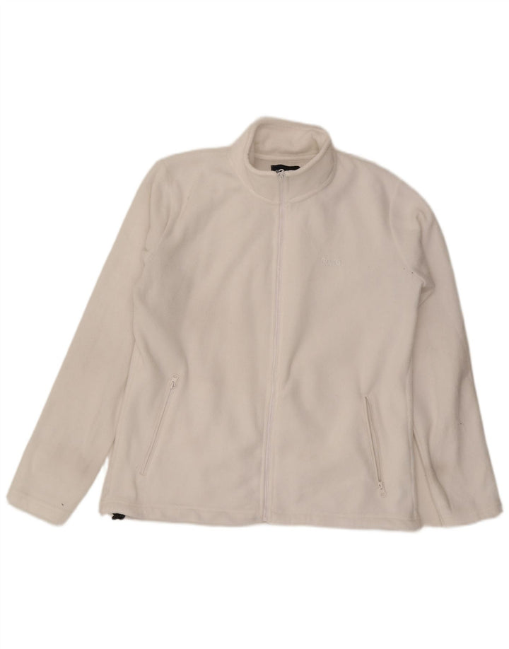 Jachetă fleece pentru bărbați Brugi UK 44 2XL Poliester alb