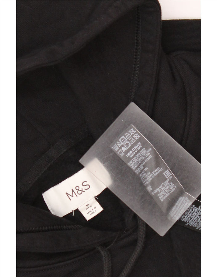 Pulover pentru bărbați Marks & Spencer, bumbac mediu negru