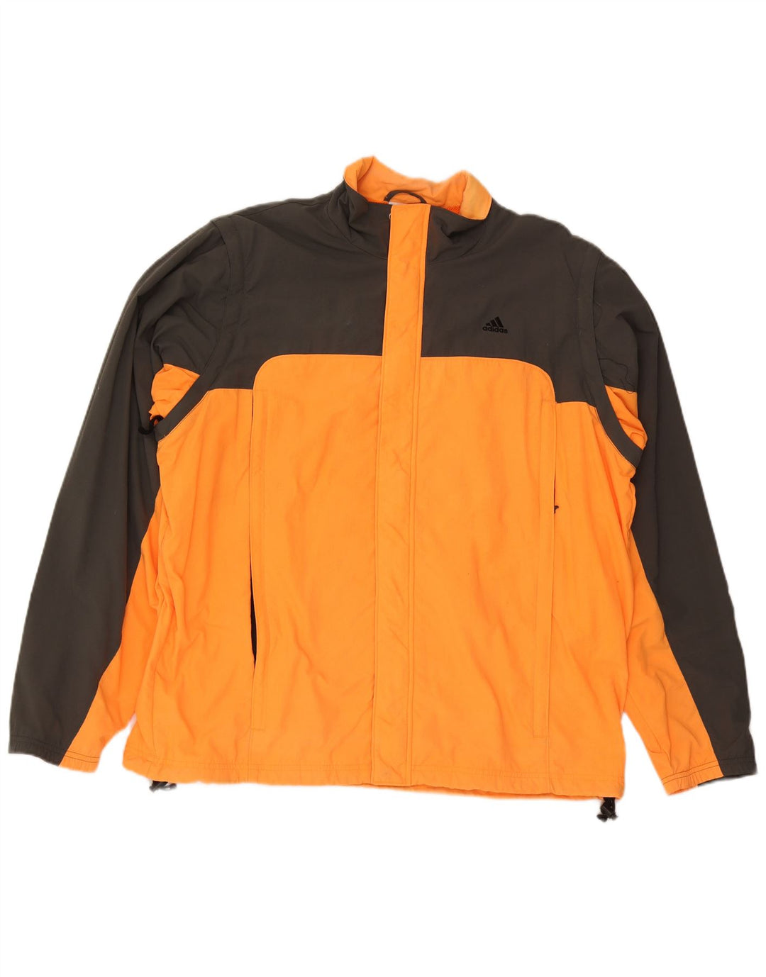 Jachetă de ploaie pentru bărbați Adidas UK 42 XL Portocaliu din poliester color bloc
