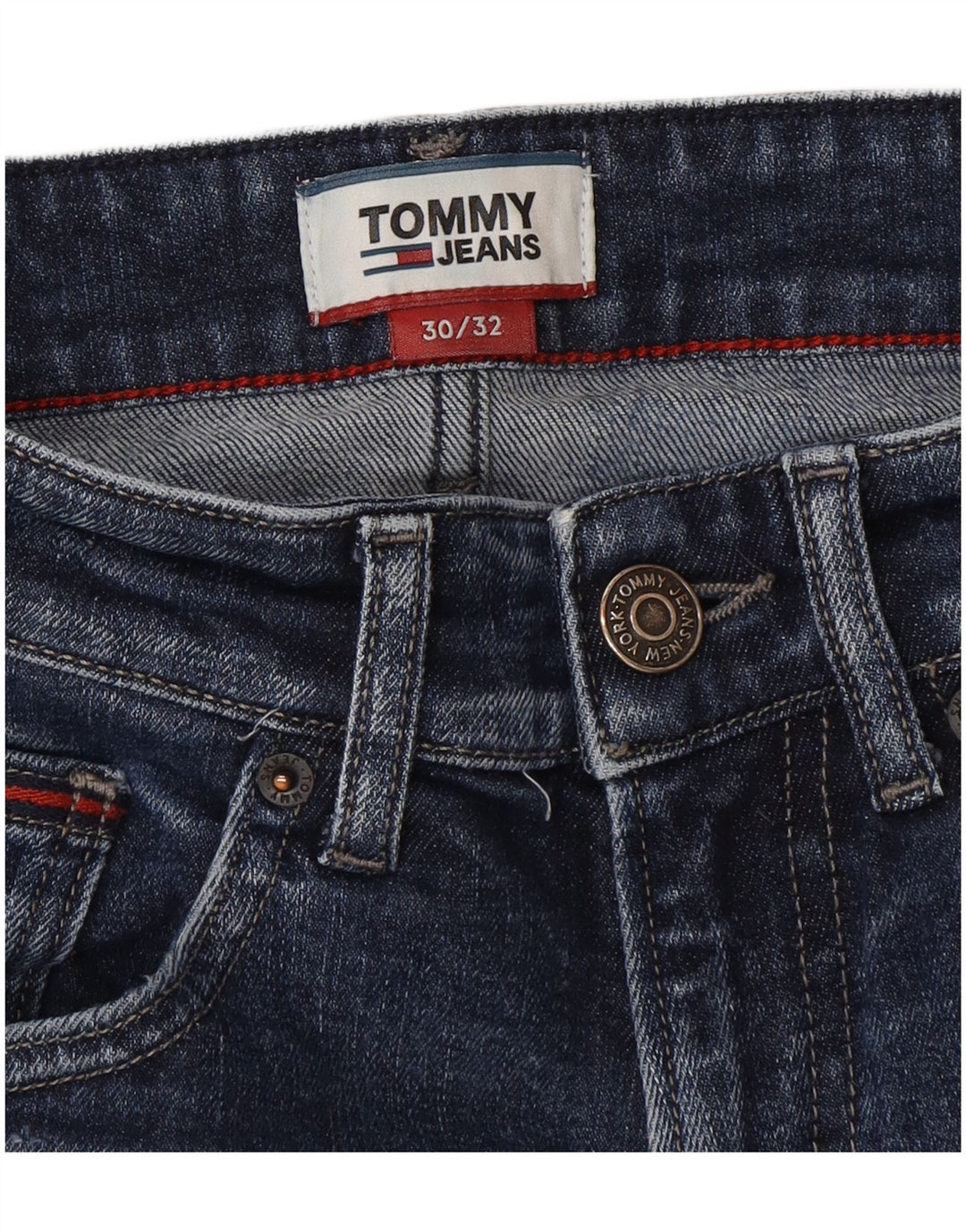 Blugi slim pentru bărbați Tommy Hilfiger W30 L32 Bumbac albastru