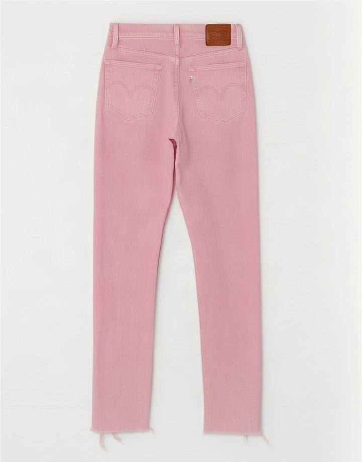 Blugi drepti pentru femei Levi's 501 Mici W27 L29 roz