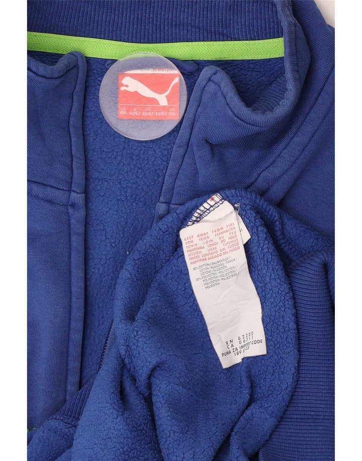 Jachetă pentru trening Puma pentru bărbați, 2XL, albastru, bumbac