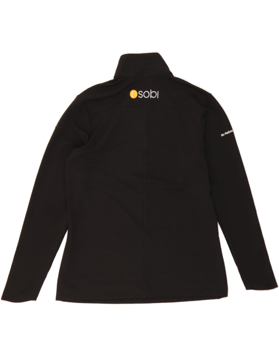 NIKE Womens Zip Neck Pullover Tracksuit Top UK 14 Medium Black Polyester Vintage Nike and Second-Hand Nike from Messina Hembry 