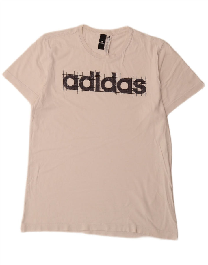 Tricou grafic pentru bărbați Adidas Top Medium White Bumbac