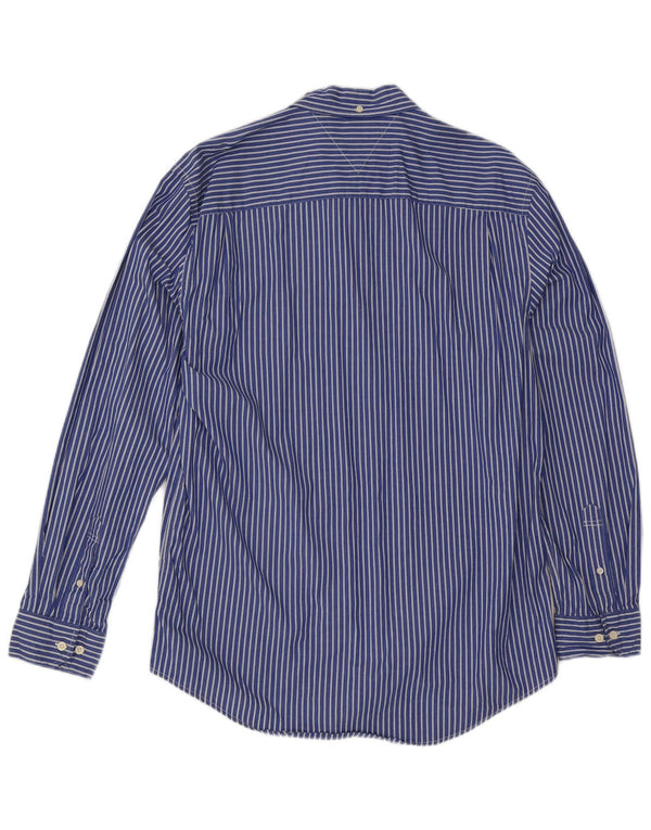 Cămașă pentru bărbați Tommy Hilfiger XL, bumbac cu dungi, albastru
