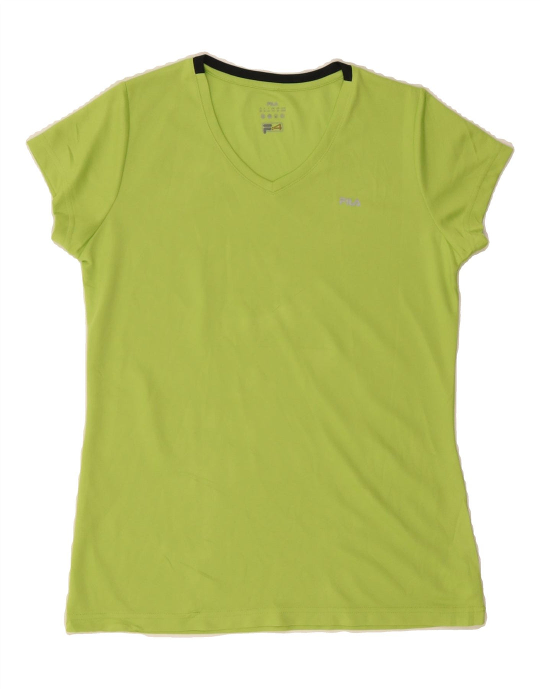 FILA Womens T-Shirt Top UK 12 Medium  Green Polyester Vintage Fila and Second-Hand Fila from Messina Hembry 