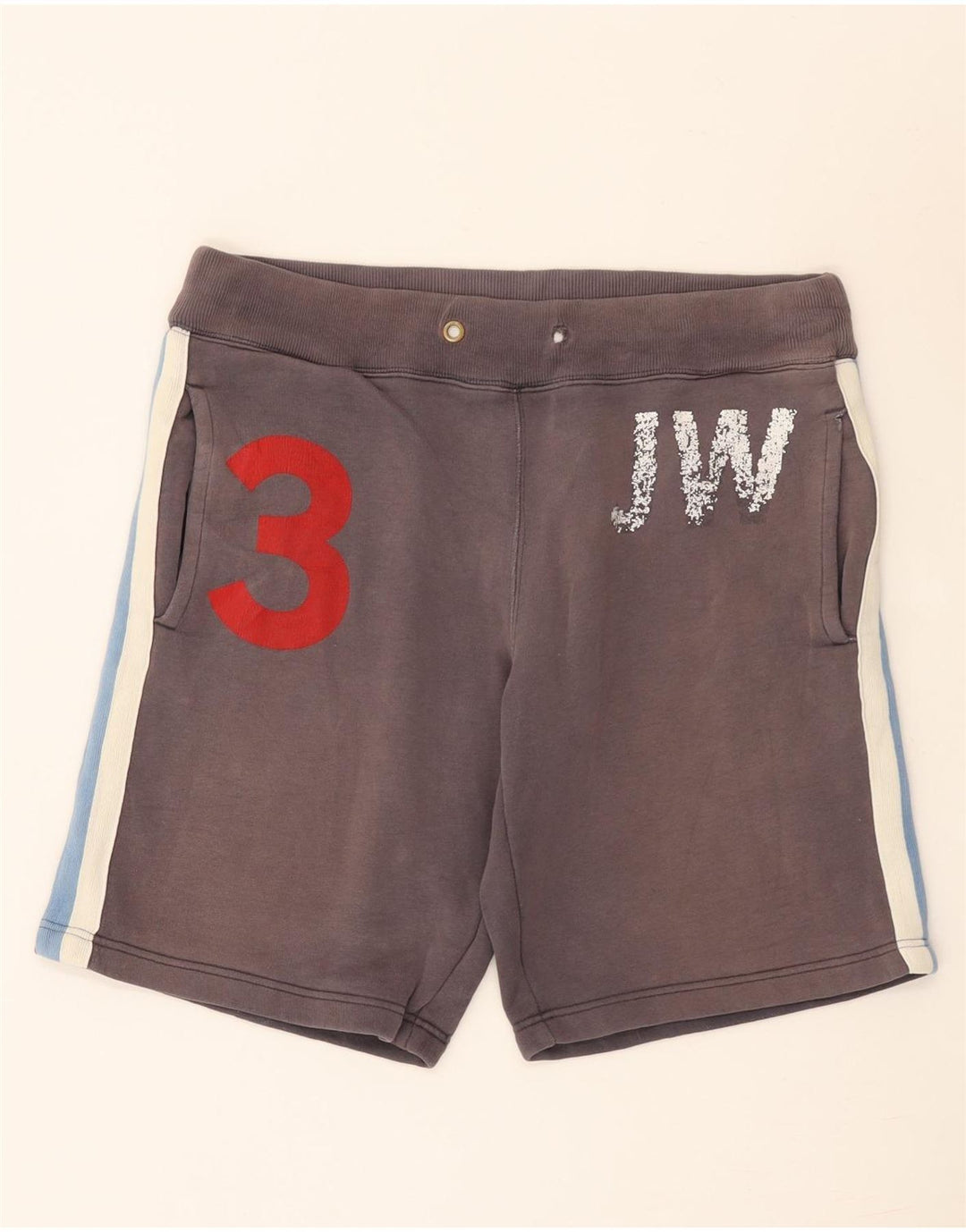 Pantaloni scurți sport grafic Jack Wills pentru bărbați, bumbac color bloc, gri mediu
