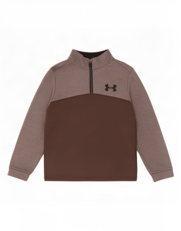 Pulover Under Armour pentru băieți Cold Gear Graphic, 7-8 ani, mic, gri