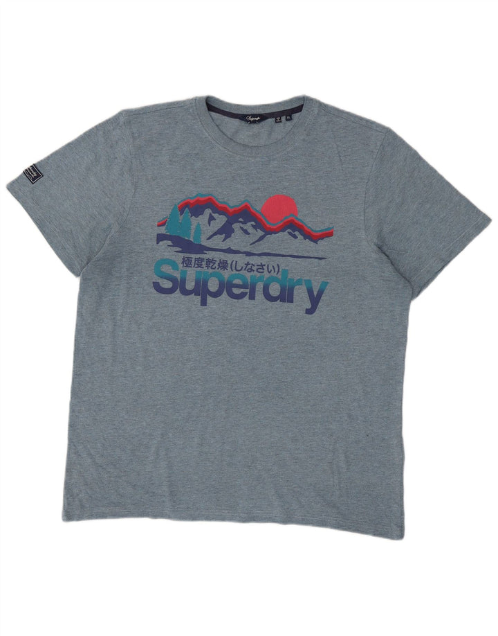 Tricou grafic pentru bărbați Superdry Top XL Albastru