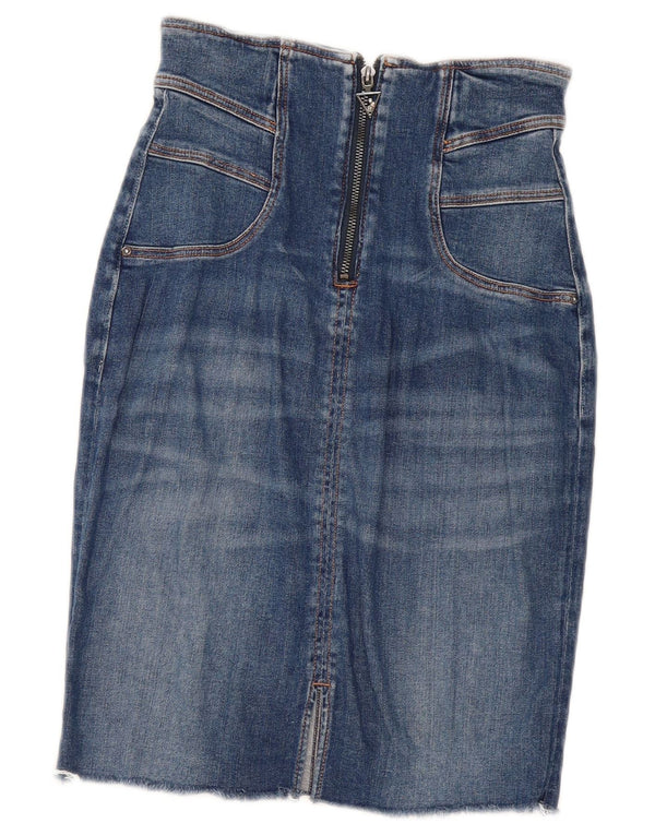 Fusta de blugi pentru femei Guess W26 Small Blue