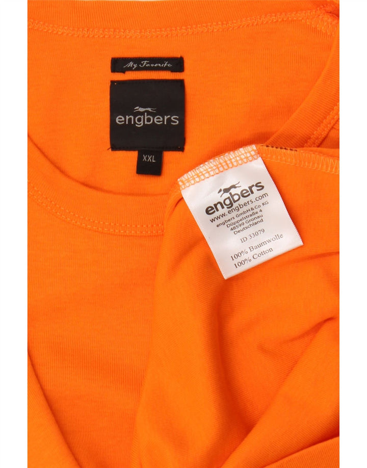 Tricou Engbers pentru bărbați Top 2XL bumbac portocaliu