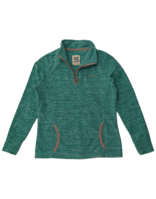 Pulover supradimensionat din lână Weird Fish pentru femei UK 10 Poliester verde mic