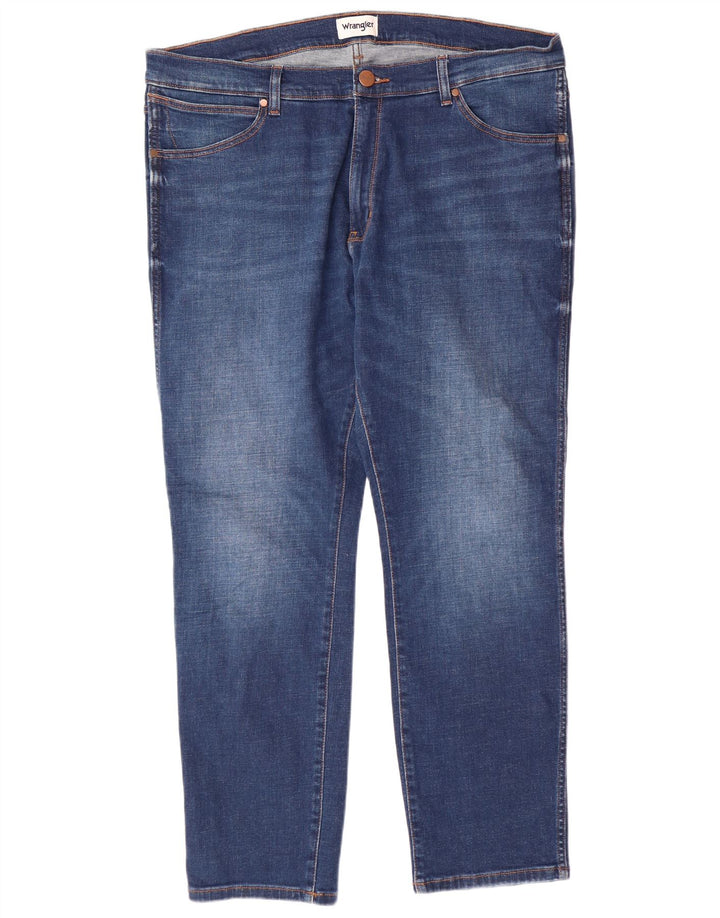WRANGLER Blugi pentru bărbați Larston Slim Tapered W38 L32 Bumbac albastru