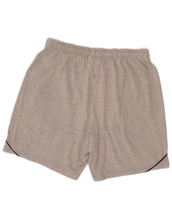 Pantaloni scurți sport pentru bărbați Adidas, bumbac gri mediu