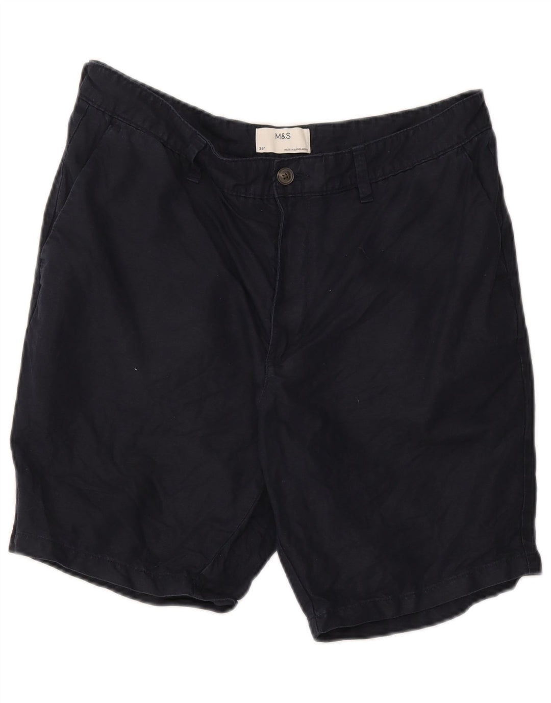 Pantaloni scurți chino pentru bărbați Marks & Spencer W36, mari, albastru, bumbac