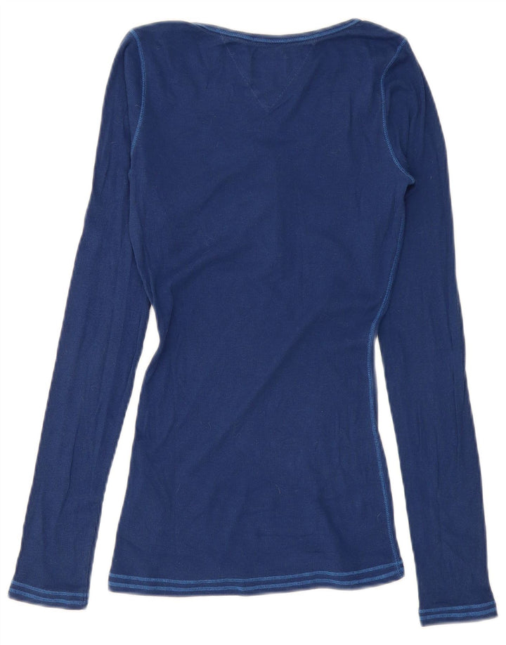 Top pentru femei Tommy Hilfiger cu mânecă lungă UK 12 Medium Bleumarin