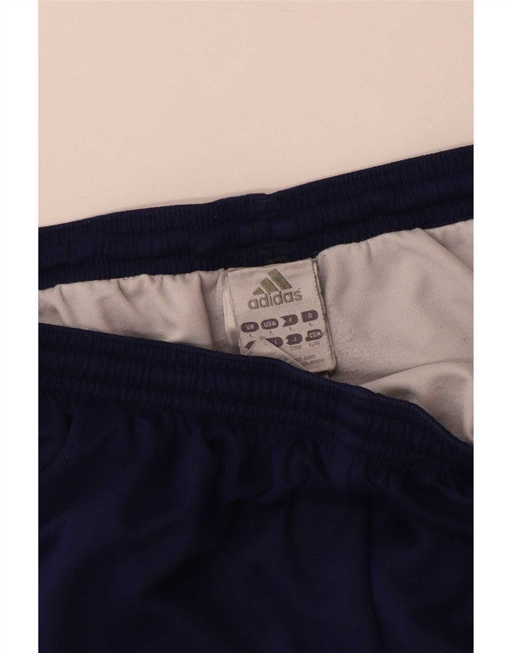 Pantaloni scurți sport pentru bărbați Adidas, mari, albastru, poliester