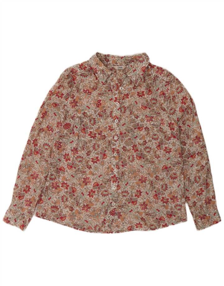 Cămașă pentru femei Marks & Spencer UK 14, mare, multicoloră, din bumbac floral