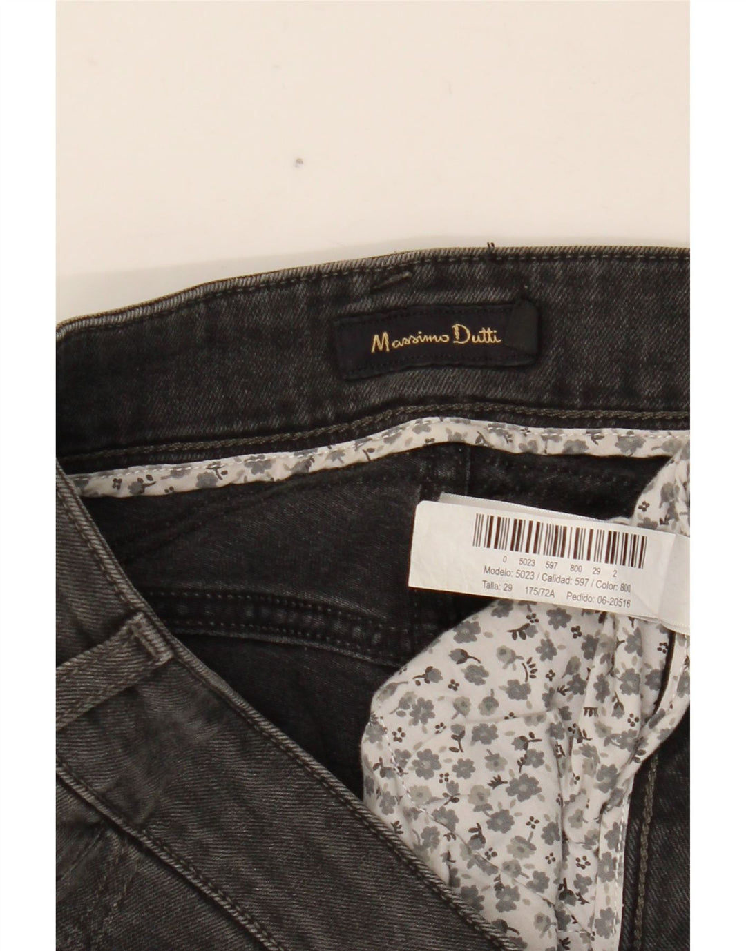 Blugi slim pentru femei Massimo Dutti W29 L33 bumbac gri