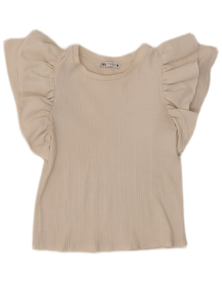 Bluză pentru femei Zara UK 12 Medium Off White
