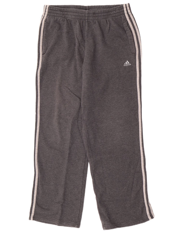 Pantaloni de trening Adidas pentru bărbați, mari, gri, bumbac