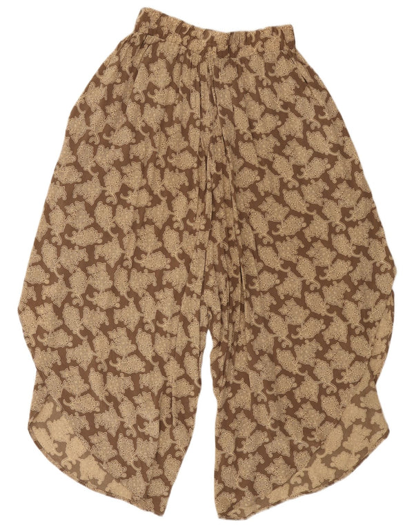 Pantaloni harem Capri pentru femei Atos Lombardini Medium W28 L19 Brown Paisley