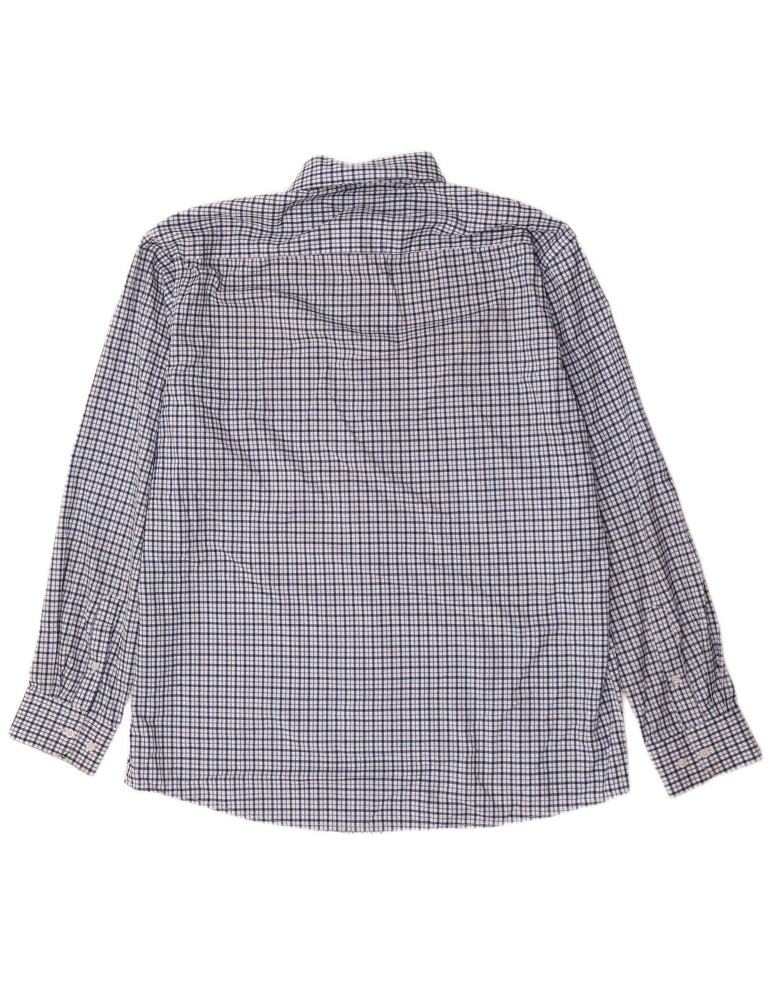 Cămașă pentru bărbați Nautica Slim Fit Mărimea 17 1/2 XL Poliester cu carouri albastre