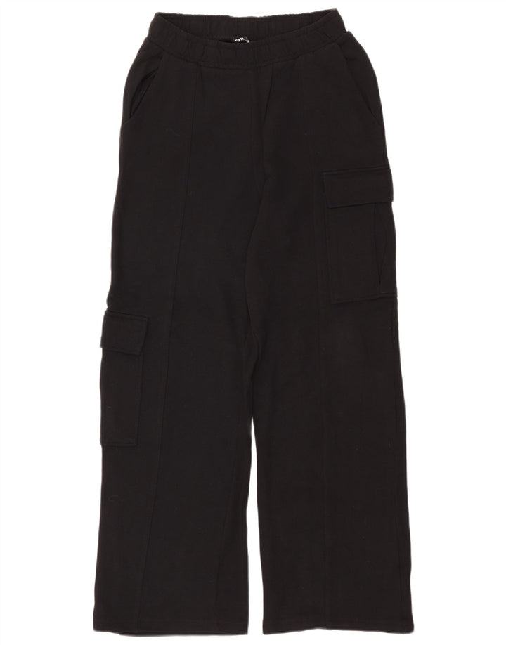 Pantaloni de trening cargo pentru femei Zara UK 10 Bumbac negru mic