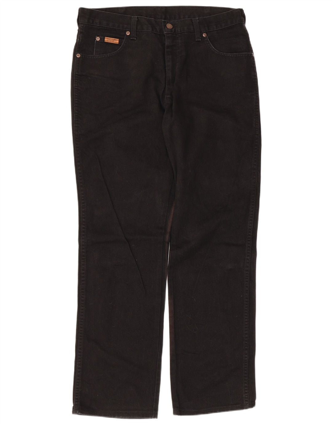 Blugi drepte pentru bărbați Wrangler Texas W34 L31 bumbac negru