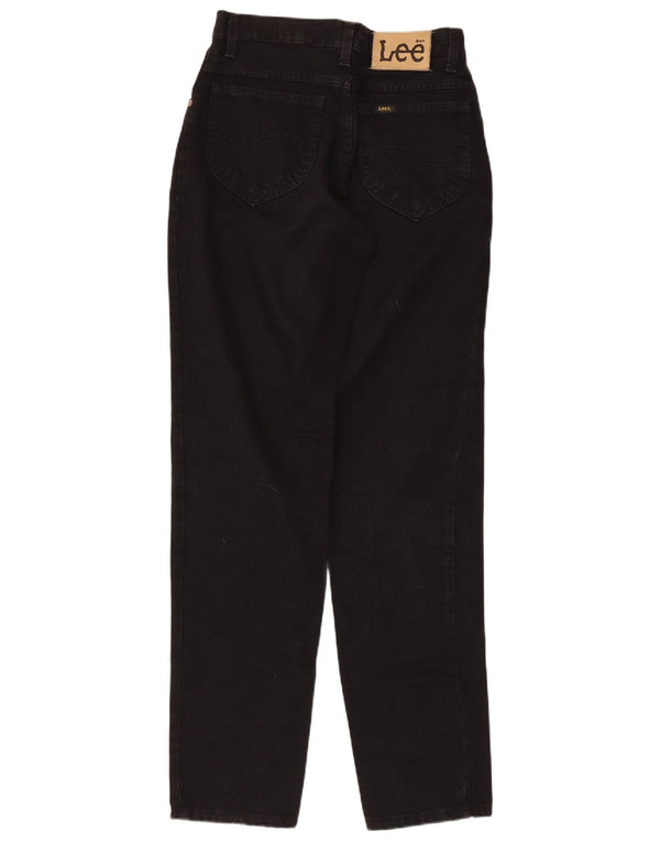 Blugi conici LEE pentru femei cu talie înaltă W28 L33 bumbac negru