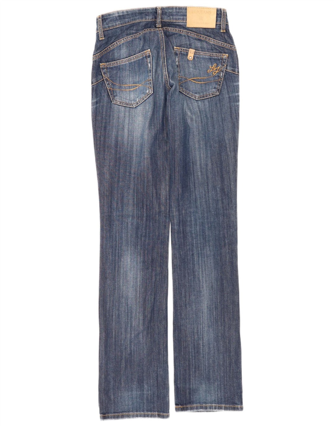 Liu Jo Blugi Bootcut Distressed Femei L28 L34 Bumbac Albastru