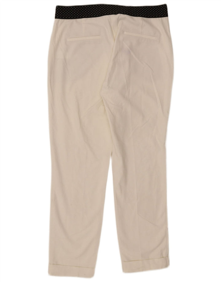 Pantaloni chino slim pentru femei Zara L30 L27, alb, poliester