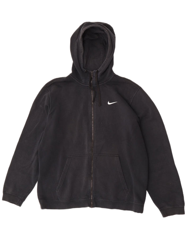 Pulover Nike pentru bărbați, cu fermoar, XL, bumbac, negru